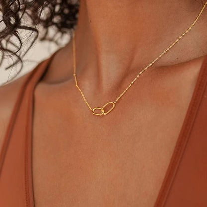 Hot-selling decorative simple temperament all collarbone chain all cold wind design feeling button single-layer necklace